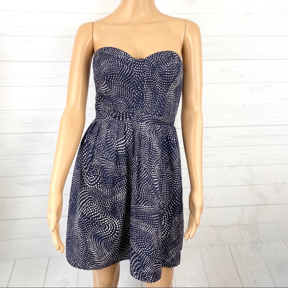 Devlin Strapless Polka Dots Dress